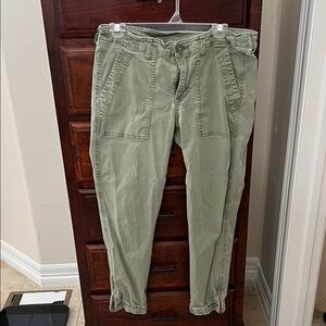 CAbi Women's Olive Green Straight Leg Pants